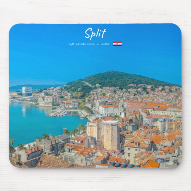 Split, Croatia - Coastal City Mouse Mat (Front)