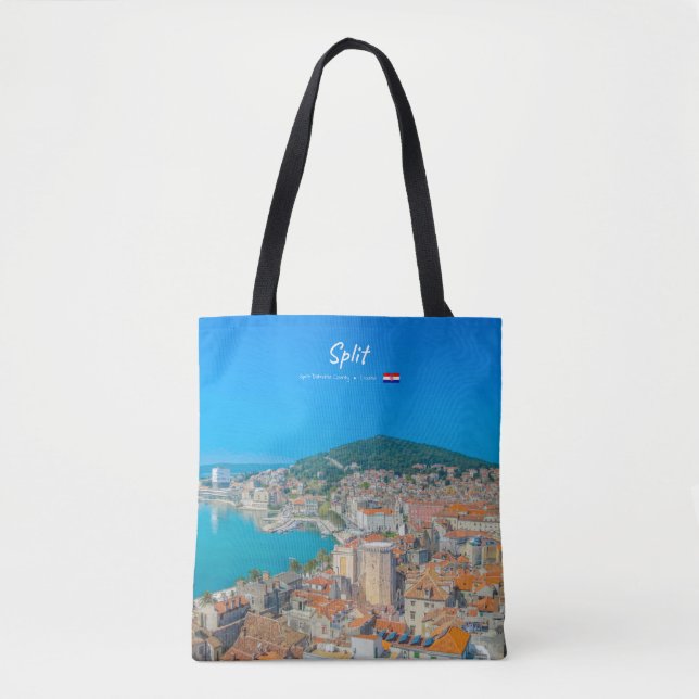 Split, Croatia - Coastal City Tote Bag (Front)
