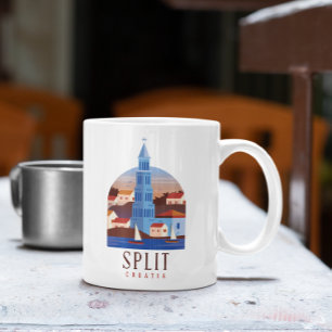 Split Croatia Dalmatia Vintage  Coffee Mug