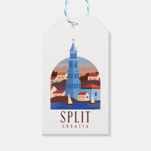 Split Croatia Dalmatia Vintage Gift Tags