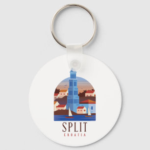 Split Croatia Dalmatia Vintage Key Ring