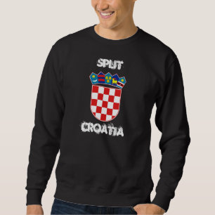 Split, Croatia with coat of arms Sweatshirt