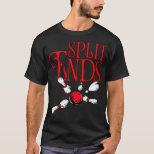 Split Ends funny bowling team name Scoop T T-Shirt