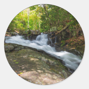 Split Falls on Sand Spring Run Classic Round Sticker