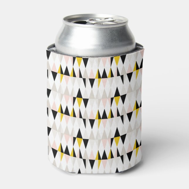 Split Geometric Triangle Pattern Can Cooler (Can Front)
