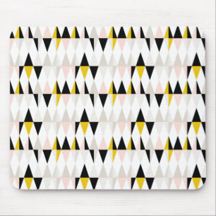 Split Geometric Triangle Pattern Mouse Mat