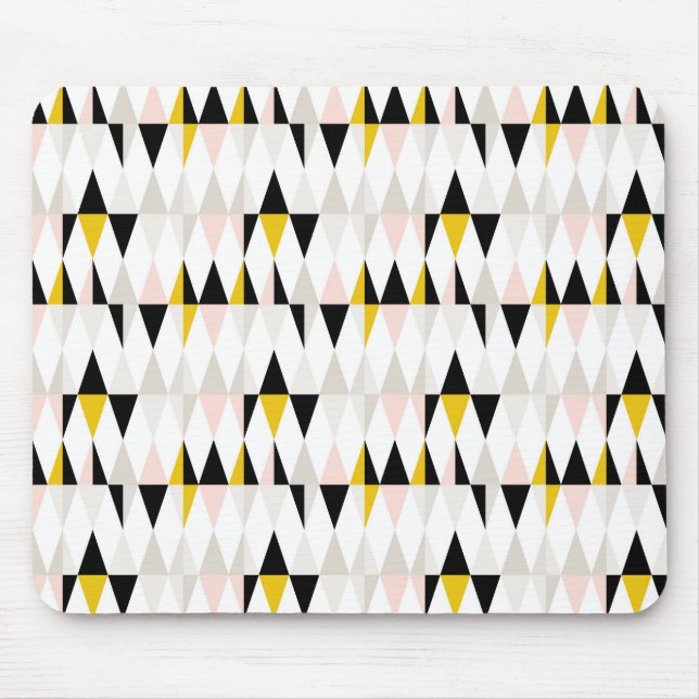 Split Geometric Triangle Pattern Mouse Mat (Front)