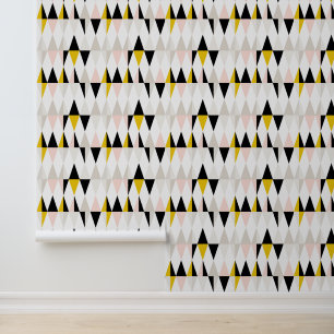 Split Geometric Triangle Pattern Wallpaper