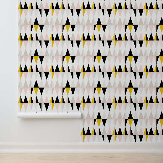 Split Geometric Triangle Pattern Wallpaper (Application)