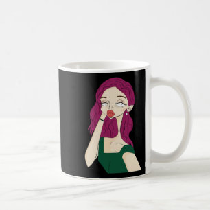 Split Girl Sticker Coffee Mug