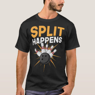 Split Happens Bowling Pin Cone T-Shirt