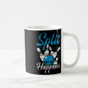 Split Happens Funny Bowling Coffee Mug