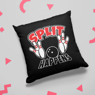 Split Happens Funny Bowling Cushion