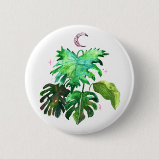 Split Leaf 6 Cm Round Badge