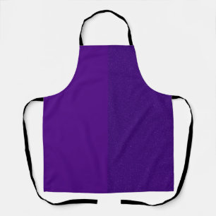 Split Matte & Glitter Purple Apron – Customisable