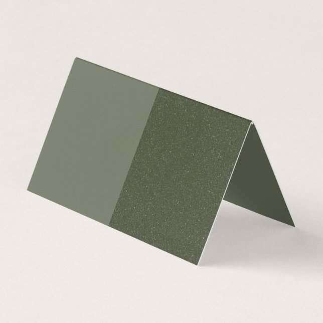 Split Moss Folded Place Card – Customisable (Front)