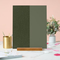 Split Moss Green Acrylic Sign – Customisable