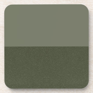 Split Moss Green Coaster – Custom Design