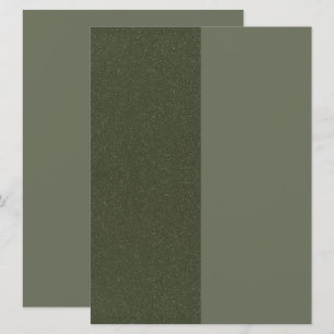 Split Moss Green Custom Invitation