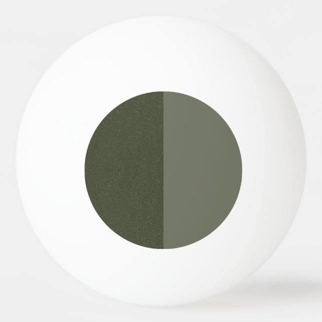 Split Moss Green Custom Ping Pong Ball (Front)