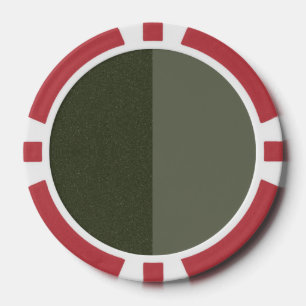Split Moss Green Custom Poker Chip