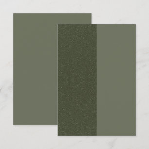 Split Moss Green Flat Greeting Card – Customisable