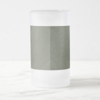 Split Moss Green Frosted Beer Mug – Customisable