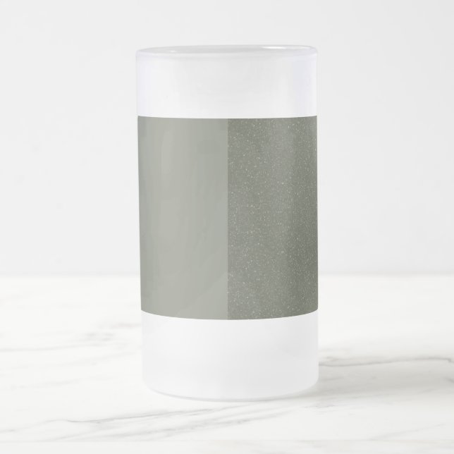 Split Moss Green Frosted Beer Mug – Customisable (Center)