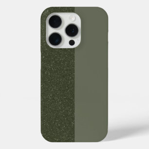 Split Moss Green iPhone 15 Pro Case – Custom