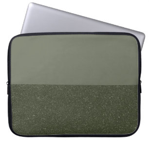 Split Moss Green Laptop Sleeve – Customisable