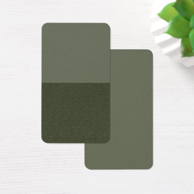 Split Moss Green Modern Profile Card – Customise (Desk)