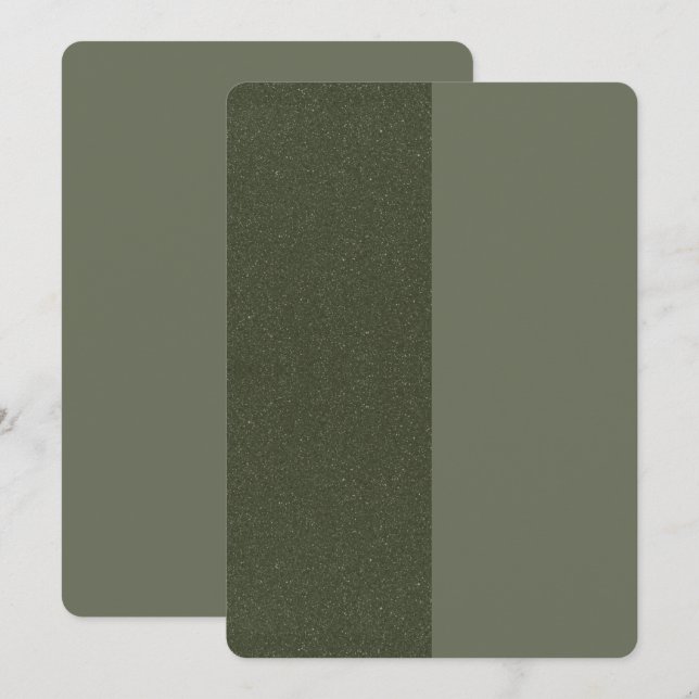 Split Moss Green Modern Save The Date – Customise (Front/Back)