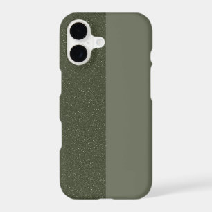 Split Moss Green Noise Custom iPhone Case