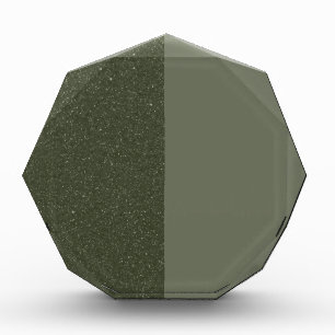 Split Moss Green Octagon Photo Block