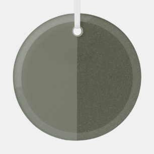 Split Moss Green Ornament – Customisable Design