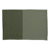 Split Moss Green Pillowcase – Customisable