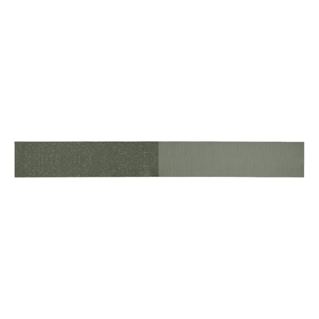 Split Moss Green Ribbon Customisable Grosgrain Ribbon (Front)