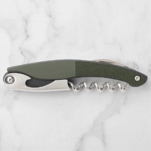 Split Moss Green Waiter Corkscrew – Customisable