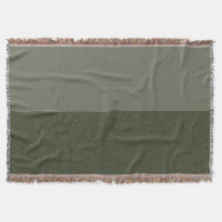 Split Moss Green Woven Throw Blanket – Customise