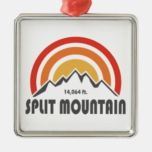 Split Mountain California Metal Tree Decoration