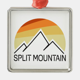 Split Mountain California Retro Metal Tree Decoration