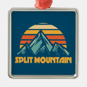 Split Mountain California Retro Turquoise Metal Tree Decoration