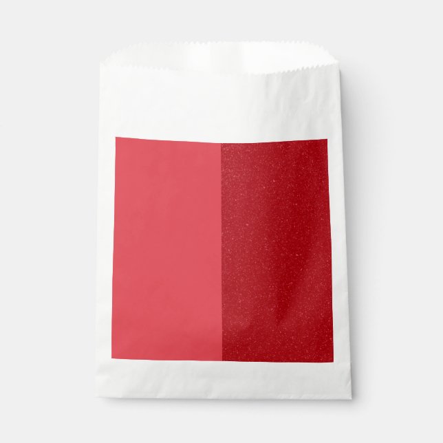 Split-Panel Tomato Red Treat Bags – Customisable (Front)