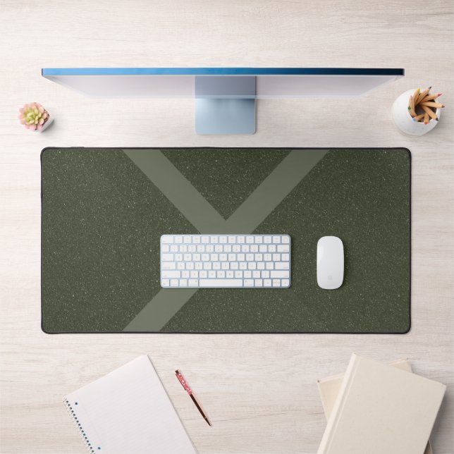 Split Path Moss Green Desk Mat – Customisable (Office 1)