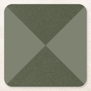 Split Pinwheel Moss Green - Paper Coaster