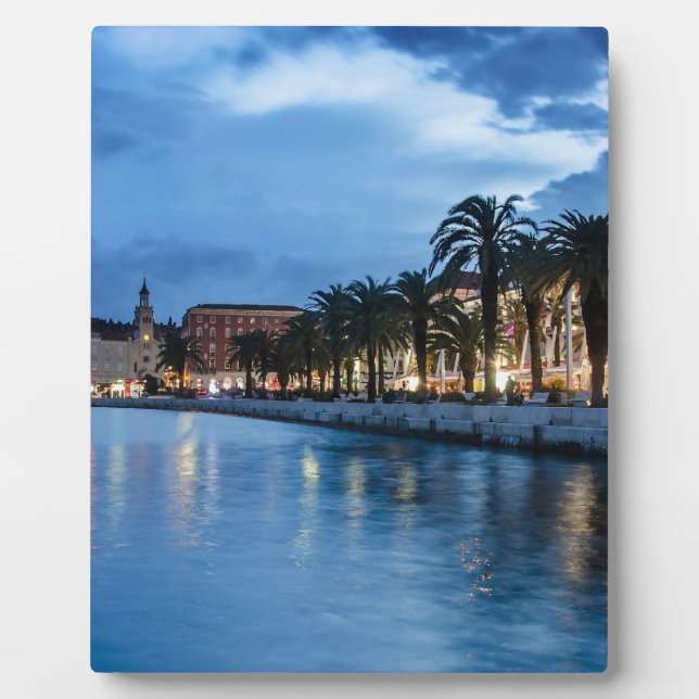Split promenade in Croatia Plaque (Front)