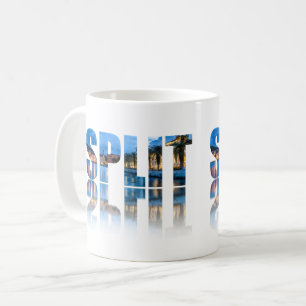 Split promenade text in Croatia Coffee Mug