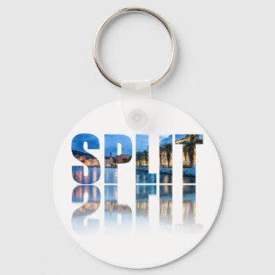 Split promenade text in Croatia Key Ring