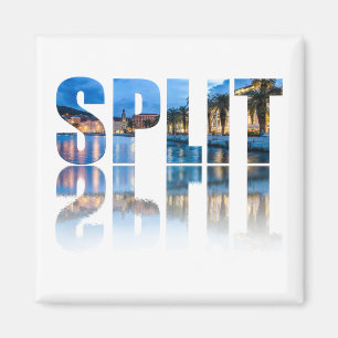 Split promenade text in Croatia Magnet