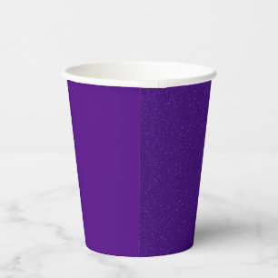 Split Purple Custom Paper Cup (Matte + Noise)